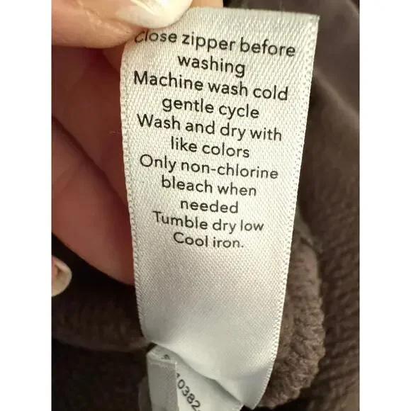 Athleta women's size Small Coffee House Cozy Karma Side Zip Funnel Neck Top - Picture 6 of 8